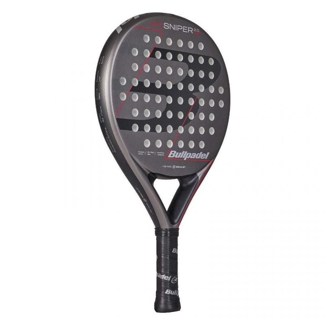 Bullpadel Sniper 2.0 Control Dark Gray 2026 Racket